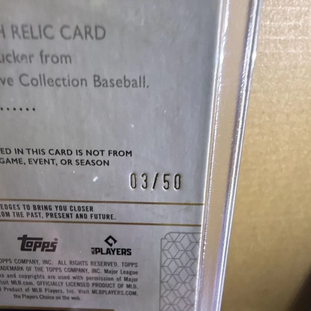 2024 Topps Definitive Jumbo Relic Collection Kyle Tucker DJRC-KT 03/50 Astros